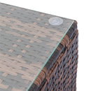 GAOMON 3pcs Weaving Rattan Modular Sofa Set 2 Corner Sofas + 1 Large Coffee Table