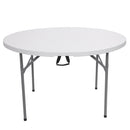 GAOMON 48 Inch Round Folding Table Lightweight Outdoor Utility Table Furniture