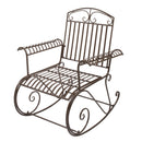 GAOMON Iron Bent Armrest Single Rocking Chair Simple Classic Lightweight Chair