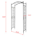 GAOMON Iron Arch Rust-Resistant Plant Climbing Frame with Bridge Roof