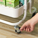 GAOMON 3 Layers Storage Cart for Kitchen Bedroom Milk White