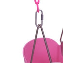 GAOMON Kids Swing Galvanized Iron Chain Swing with Buckle Outdoor Indoor Pink