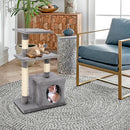 GAOMON 32in Three-layer Cat Climbing Frame Pet Play Condo Grey