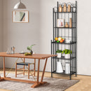 GAOMON 5-tier Storage Rack Top Bathroom Storage Shelf Black