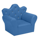 GAOMON Children Sofa 58*38*48cm Solid Wood Composite Board Rectangular Sofa Blue