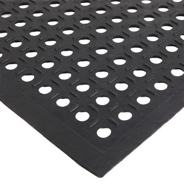 RONSHIN Rubber Floor Mat with Holes Non-slip Drainage Mat for Kitchen Restaurant Bar Bathroom