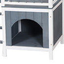 GAOMON 730*530*660cm Pet House Cat Dog Kennel With Open Door Top Fence