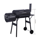 ZOKOP Outdoor Charcoal Grill Outdoor Picnic Camping Cooking Tool Black