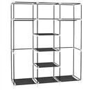 GAOMON 150*45*175 Portable Clothes Closet Wardrobe Clothes Storage Organizer Black