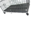 GAOMON Pet Wire Cage Folding Game Fence Portability Cat Nest with Climbing Ladder Silver