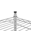 GAOMON 5-layer Metal Shelf 180 x 90 x 35 Storage Rack Home Kitchen Outdoor Silver