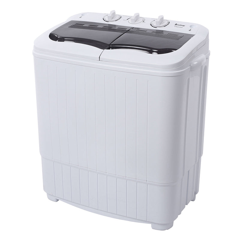 ZOKOP 14.3lb Washing Machine Semi-Automatic Grey