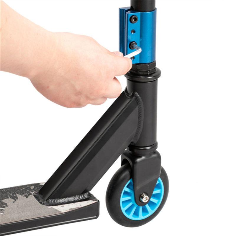 YIWA Kids Scooters Stunt Scooter Extreme Sports Trick Scooter Blue Black