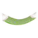 GAOMON 2 People Hammock with Wooden Poles Green Print Hanging Bed Green