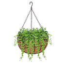 GAOMON 4pcs 12 Inch Round Coconut Palm Hanging Basket Thickened Rust-Proof Plant Holder