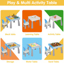 GAOMON Kids Activity Table Set Building Block Table with Chair