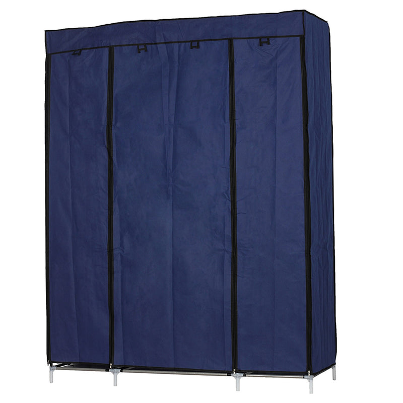 RONSHIN 5 Layers 12 Compartments Wardrobe Portable Closet Navy