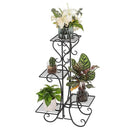 GAOMON 4-Tier Metal Shelves Flower Pot Plant Stand Display for Garden