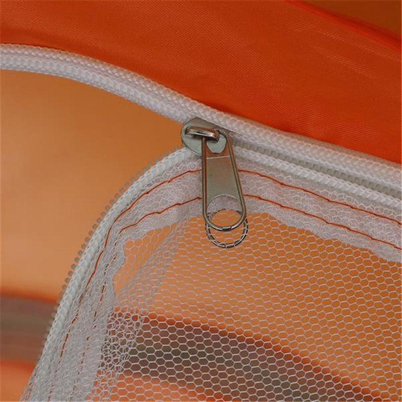 THBOXES Double-door Double-layer Folding Tent for Out Camping Beach Shelter