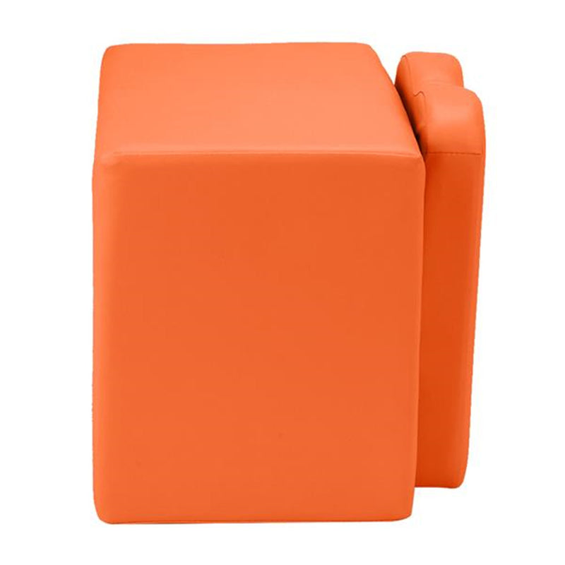 ALICIAN Children Sofa 49*32*39cm Rectangular 2-in-1 Sofa and Table Orange