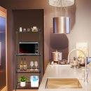 GAOMON 4-tier Kitchen Shelf with Wire Mesh Storage Rack Black