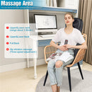 GAOMON 1 Set Massage Pad Fabric Three-inserts Massage Chair Pad Black