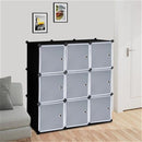 GAOMON Storage Organizer Diy 9-Cube Storage Shelving With Doors