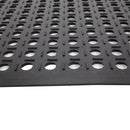 GAOMON Rubber Hexagonal Mat Waterproof Anti-Slip Floor Mat for Bars Kitchen Restaurants 60x90cm