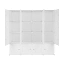 GAOMON 4 Layer 16 Cube Organizer 142*47*142cm Diy Assemble Cabinet White