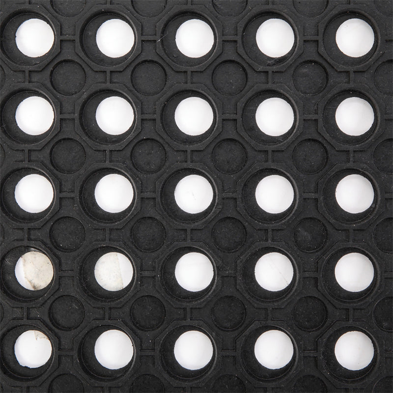 DISHYKOOKER Rubber Hexagonal Mat Waterproof Anti-Slip Floor Mat for Bars Kitchen Restaurants 60x90cm