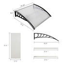 GAOMON Eaves Canopy 100*100 Roof Canopy Mini Rain Sun Shelter for Household Door Window