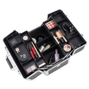 GAOMON Double-open Cosmetic Storage Box Travel Beauty Cosmetic Case Black