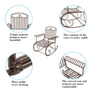 GAOMON Iron Bent Armrest Single Rocking Chair Simple Classic Lightweight Chair