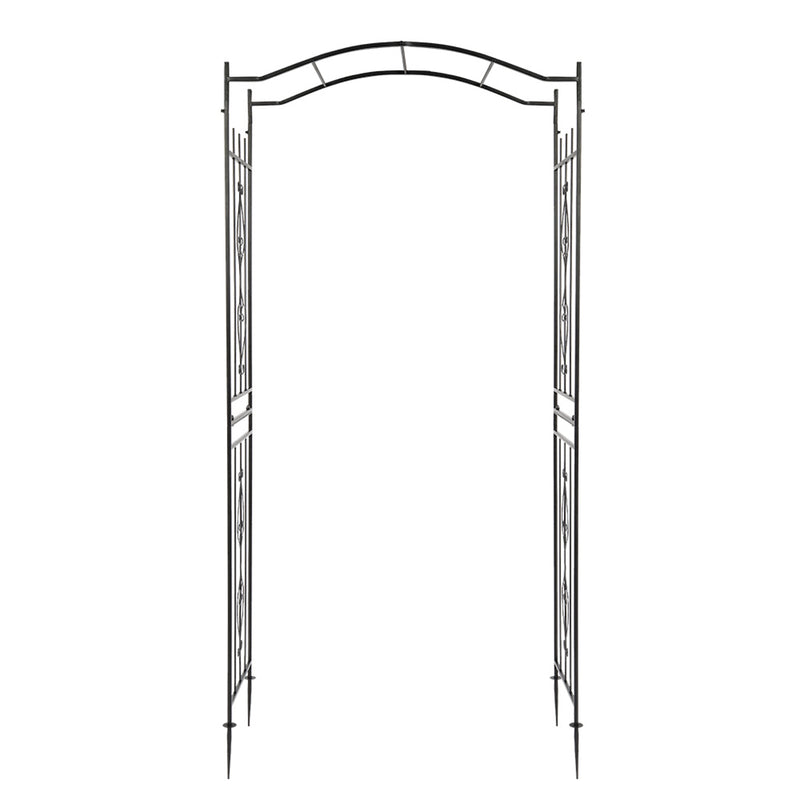 AMYOVE Iron Arch Rust-Resistant Plant Climbing Frame with Bridge Roof