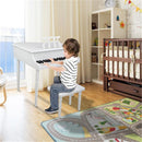 GAOMON Children 30-key Wooden Piano with Music Stand 49*50.5*48.5cm White