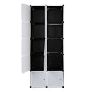 GAOMON 5 Layer 30 Grid Cube Storage with 6 Hangers Wardrobe for Living Room