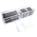 GAOMON 3pcs/set Transparent Cosmetic Storage Rack Transparent