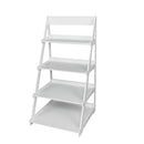 GAOMON 4-tier Plant Stands Ladder Style Waterproof Corner Plant Shelf White