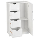 GAOMON Single Door Bathroom Storage Cabinet with 4 Drawers Waterproof Lightweight