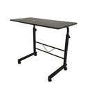 GAOMON Side Table Height Adjustable Coffee Snack Table Black