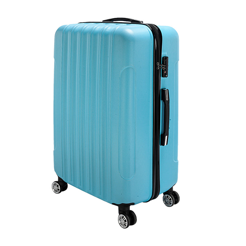 RONSHIN 3pcs 3-in-1 Large Capacity Traveling Storage Suitcase Blue