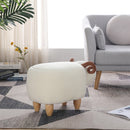 GAOMON Kids Decorative Animal Storage Stool Home Cartoon Chair White