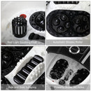 GAOMON Foot Bath with Touch Screen Digital Display Automatic Roller Black