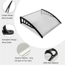 GAOMON Eaves Canopy 100*100 Roof Canopy Mini Rain Sun Shelter for Household Door Window