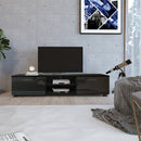 GAOMON TV Stands with 2 Cabinet Doors TV Console Living Room Bedroom Storage Shelves