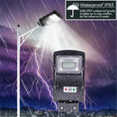 GAOMON 30w 60leds Solar Street Path Light Ultra-bright Light Outdoor Wall Road Lamp Black