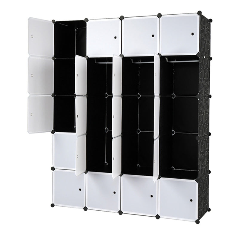 AMYOVE 5 Layer 20 Cube Organizer 142*47*178cm DIY Assemble Cabinet