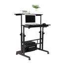 GAOMON Standing Lifting Computer Table Height Adjustable Laptop Desk Black