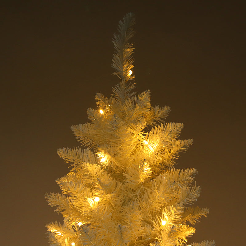 YIWA 6.5ft Christmas Tree 719 Branches Artificial Christmas Pine Tree with Fiber Optics