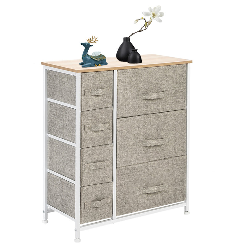 AMYOVE Dresser with 7 Drawers Furniture Storage Tower Unit Storage Rack
